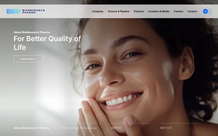 Screenshot of bioresearchpharma.com
