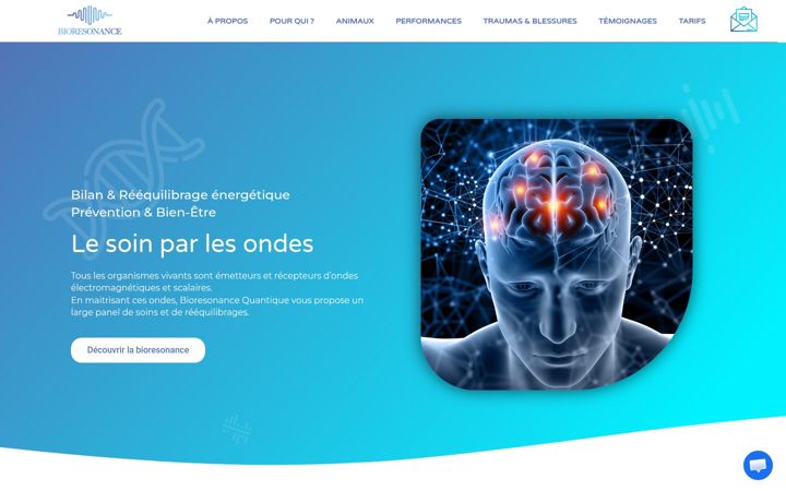 Ekraanipilt saidist bioresonance-quantique.fr