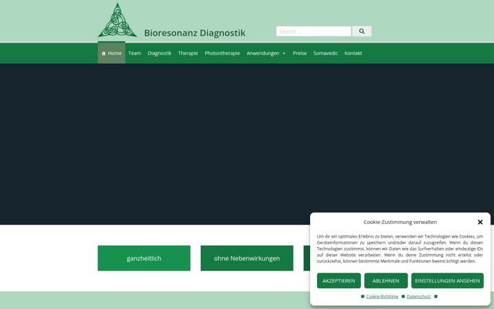 Screenshot of bioresonanz-diagnostik.at