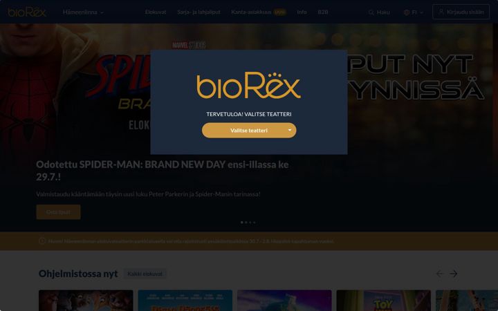 Screenshot of biorex.fi