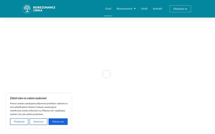 Zrzut ekranu biorezonancelenka.cz