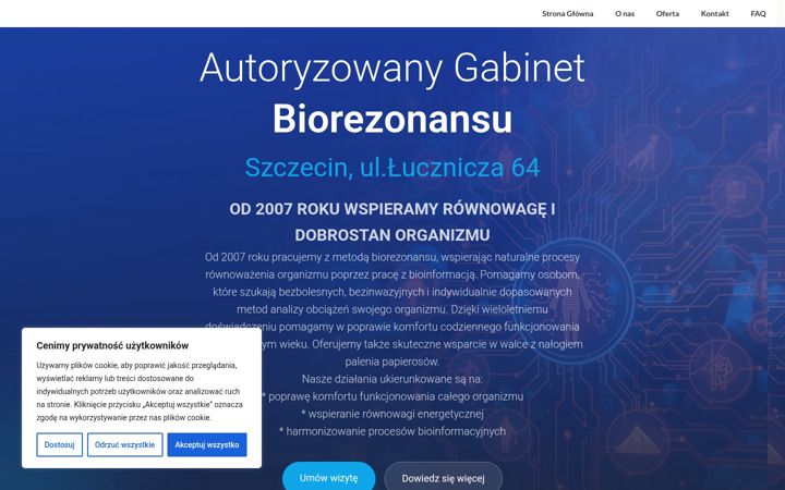 Captura de pantalla de biorezonans.eu