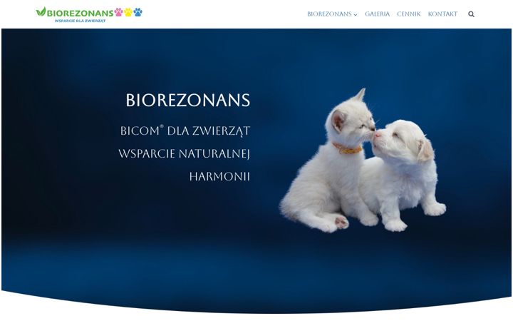 Captura de pantalla de biorezonansdlazwierzat.pl