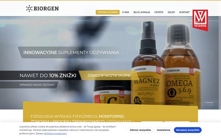Screenshot of biorgen.com.pl