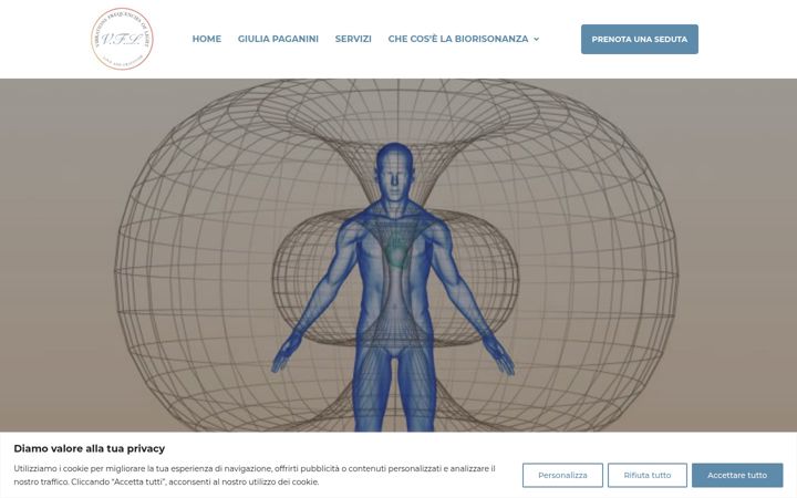 Screenshot of biorisonanzabenessere.com