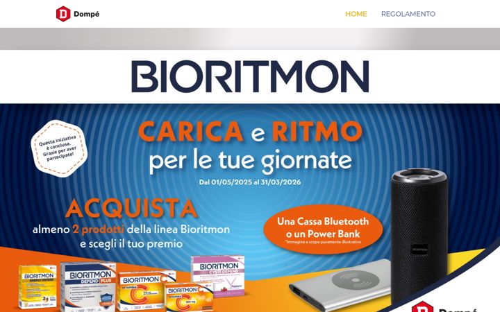 Screenshot of bioritmoncaricaeritmo.it