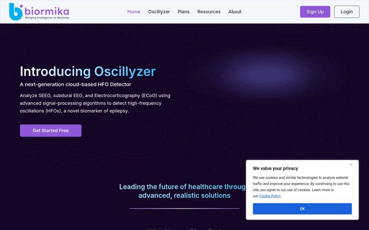 Screenshot of biormika.com