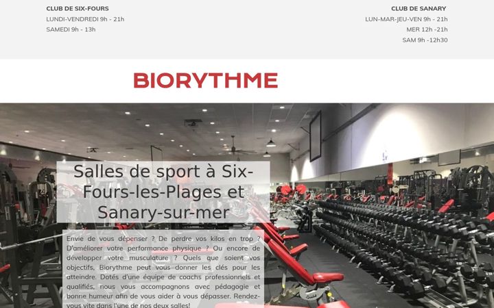 Screenshot του biorythme.fr