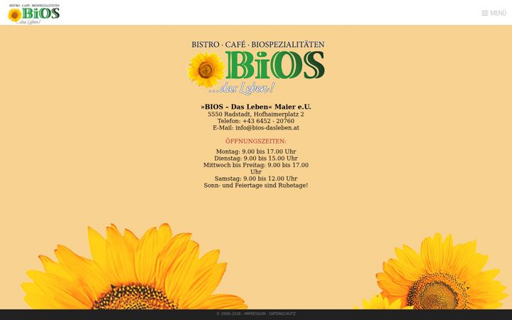 Screenshot of bios-dasleben.at