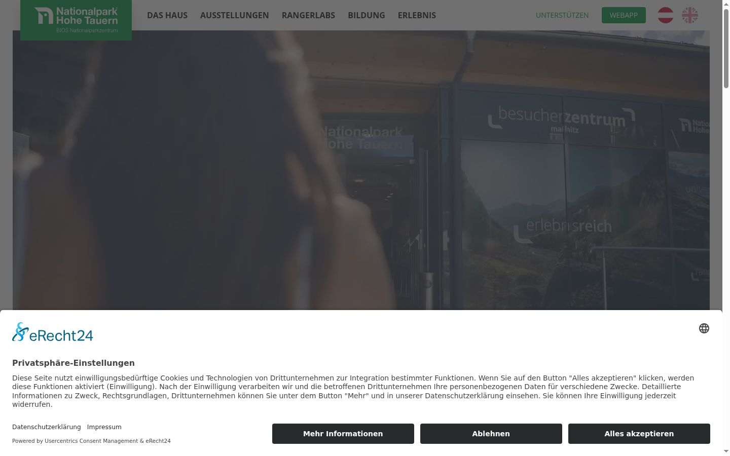 Screenshot tal-banner tal-kunsens muri qabel kwalunkwe interazzjoni