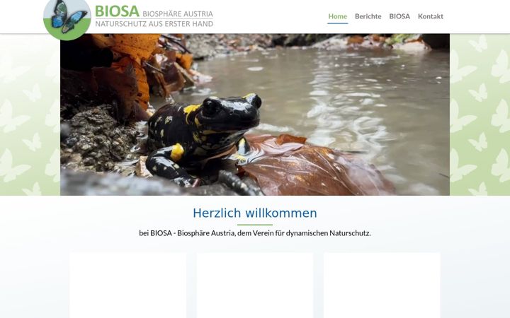 Screenshot of biosa.at