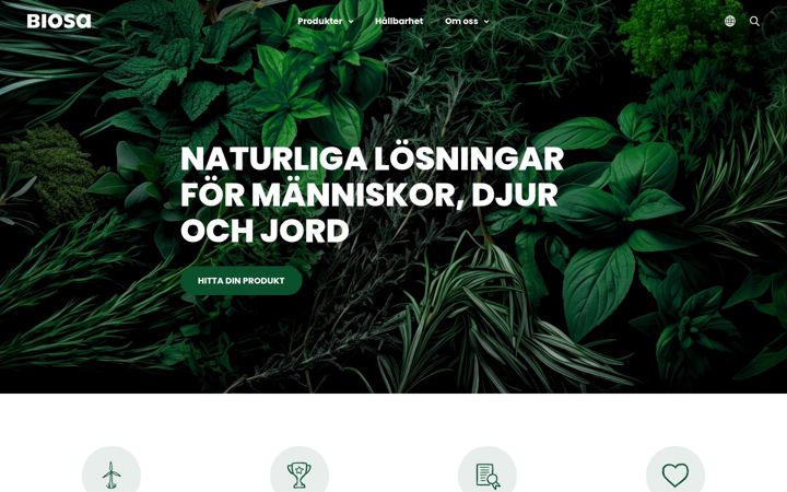 Screenshot stránky biosa.se