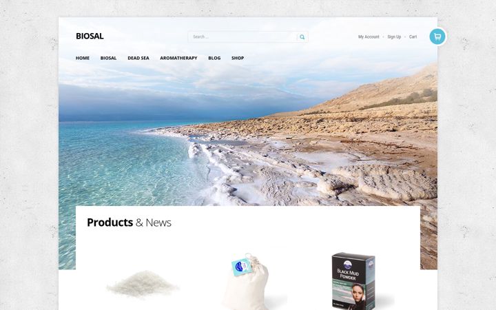 Screenshot of biosal-skincare.eu