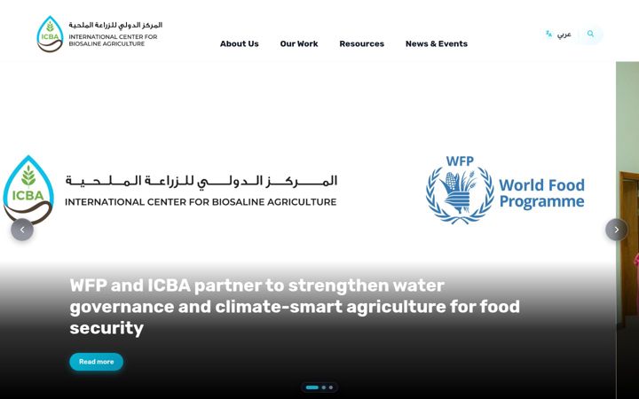 Screenshot of biosaline.org
