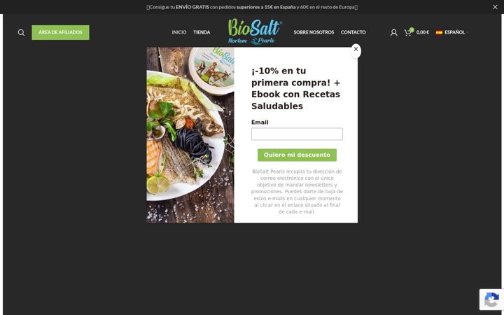 Screenshot of biosaltpearls.com