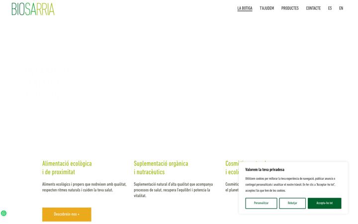 Screenshot of biosarria.com