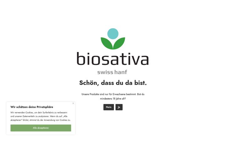 Screenshot of biosativa.swiss