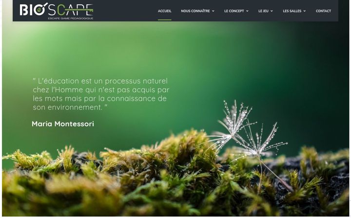 Screenshot of bioscape.fr
