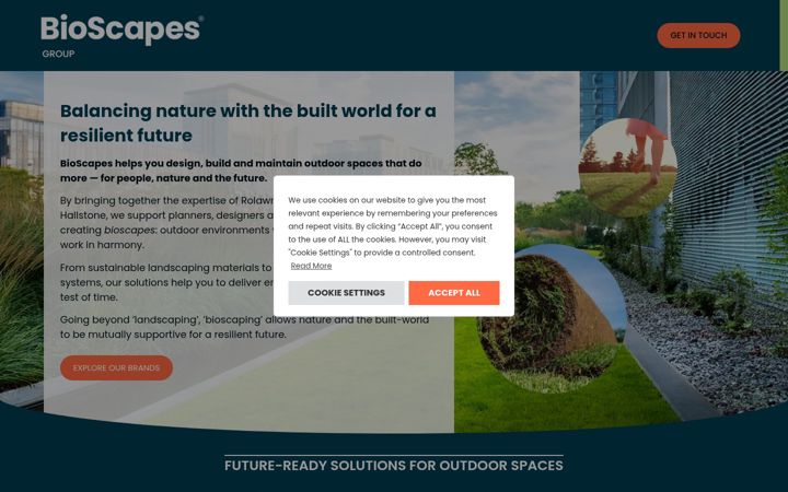 Screenshot του bioscapes.co.uk