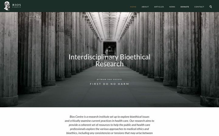 Screenshot of bioscentre.org
