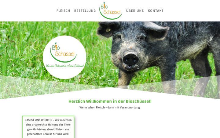 Screenshot of bioschuessel.at
