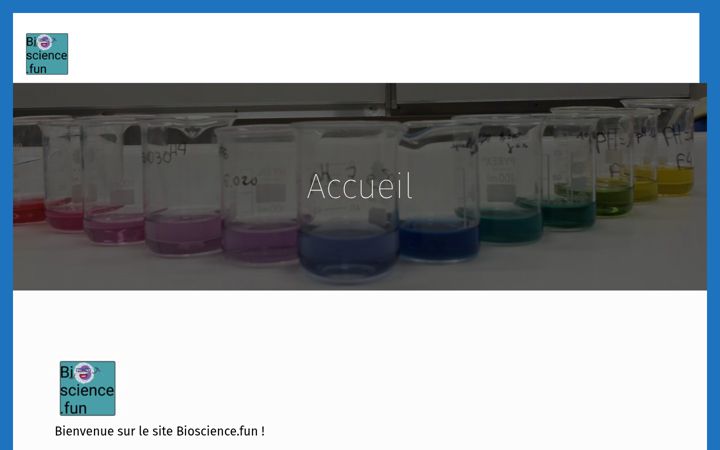 Screenshot του bioscience.fun