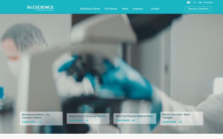 Screenshot του biosciencegmbh.com