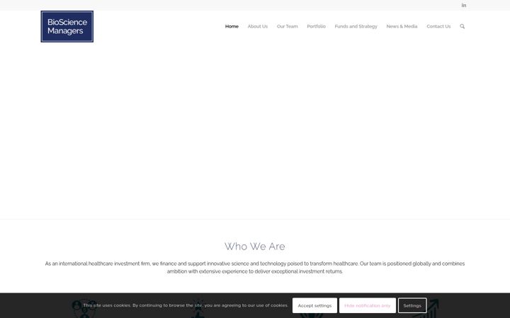 Screenshot of biosciencemanagers.com