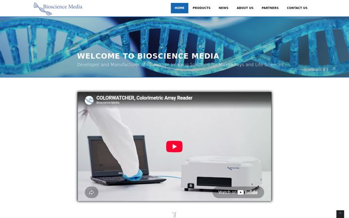 Screenshot of biosciencemedia.lv