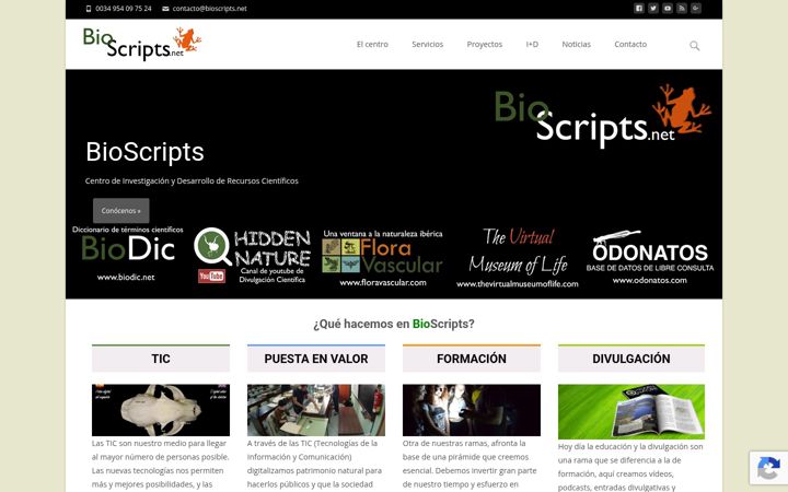Screenshot of bioscripts.net