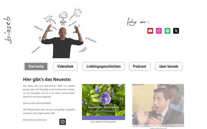 Snimka zaslona za bioseb.de
