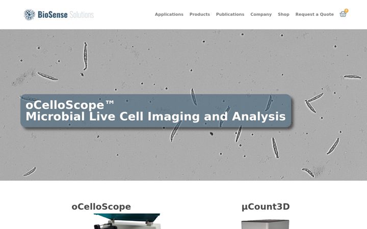 Screenshot of biosensesolutions.dk