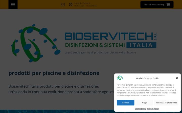 Snímek obrazovky bioservitech.it