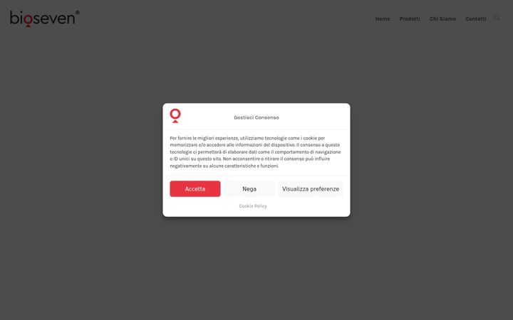 Screenshot of bioseven.it