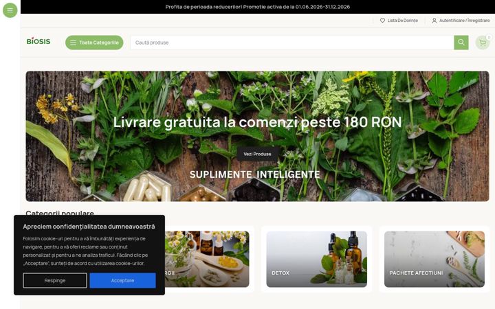 Screenshot of biosis.ro