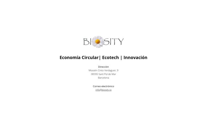 Screenshot of biosity.io