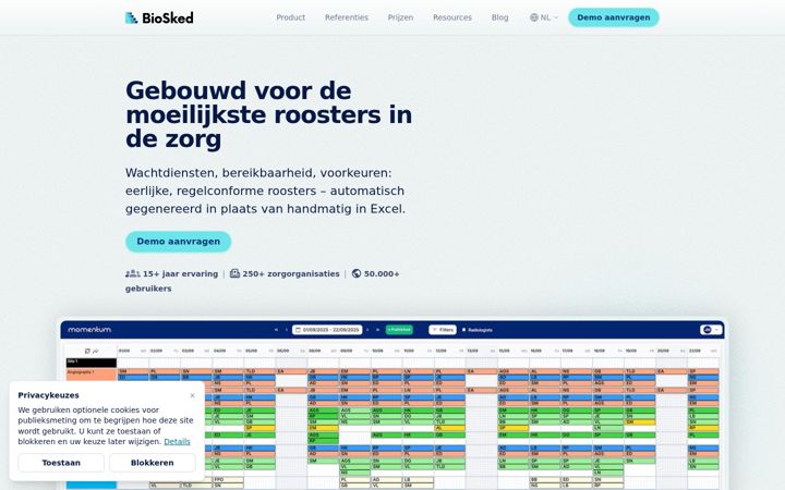 Screenshot of biosked.nl
