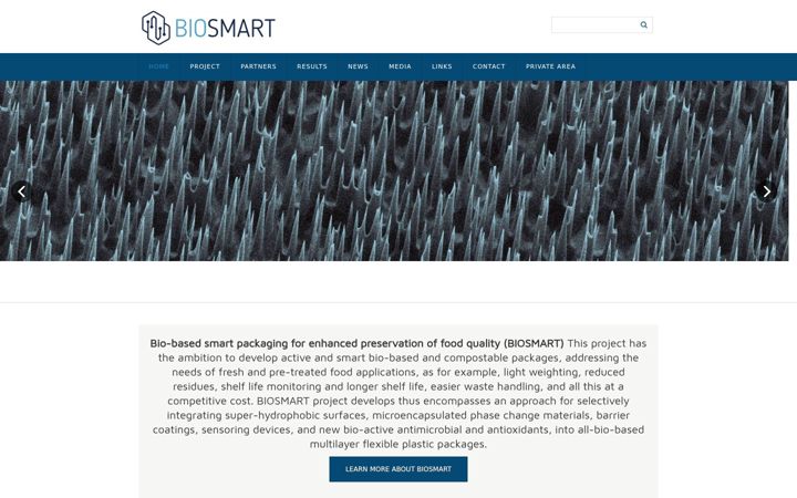 Screenshot of biosmart-project.eu