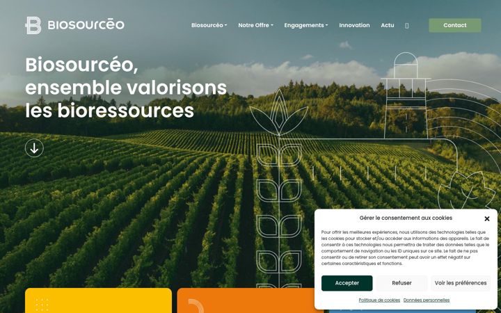 Screenshot of biosourceo.com