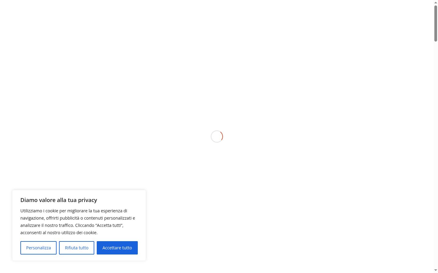 Captura de pantalla del banner de consentimiento mostrado antes de cualquier interacción