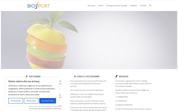 Captura de ecrã de biossport.it