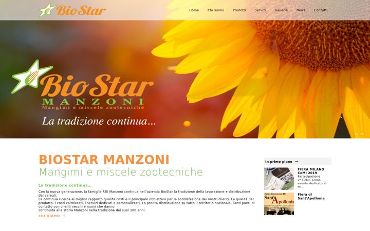 Screenshot of biostarmangimi.it