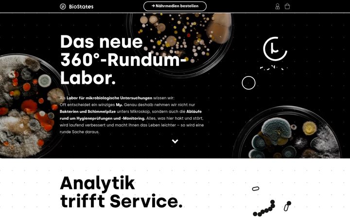 Ekrano kopija biostates.de