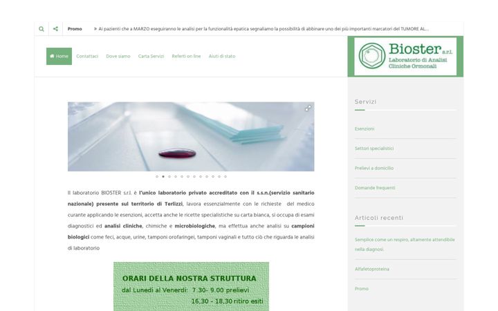 Screenshot of bioster.it
