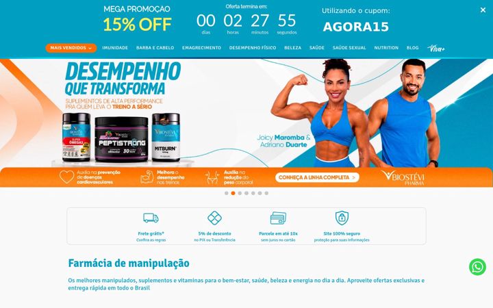 Screenshot of biostevi.com.br