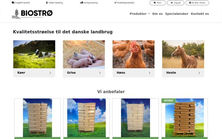 Screenshot of biostroe.dk