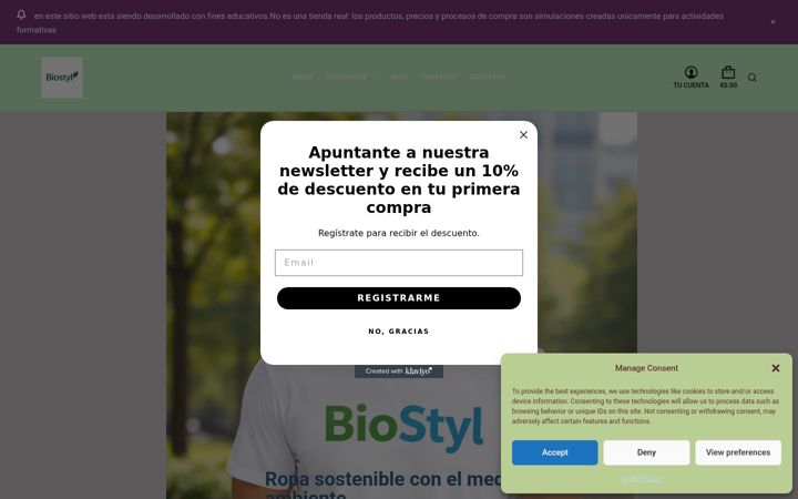 Captura de pantalla de biostyl.shop