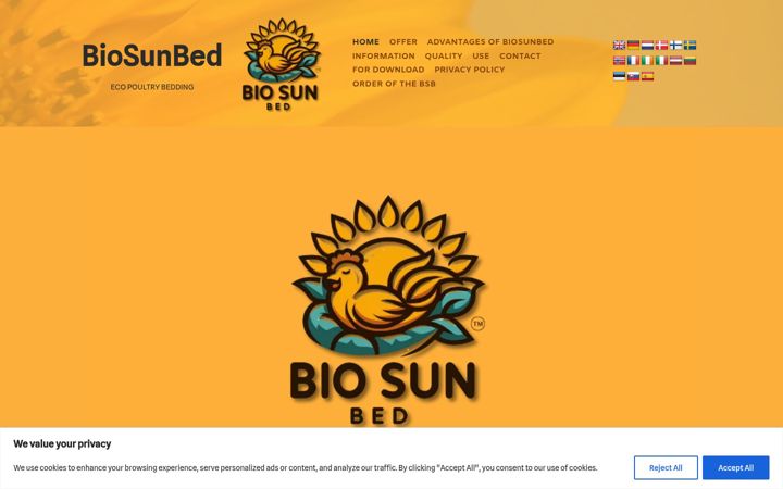 Screenshot of biosunbed.eu