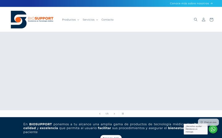 Screenshot of biosupport.mx