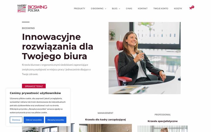 Skærmbillede af bioswing.pl